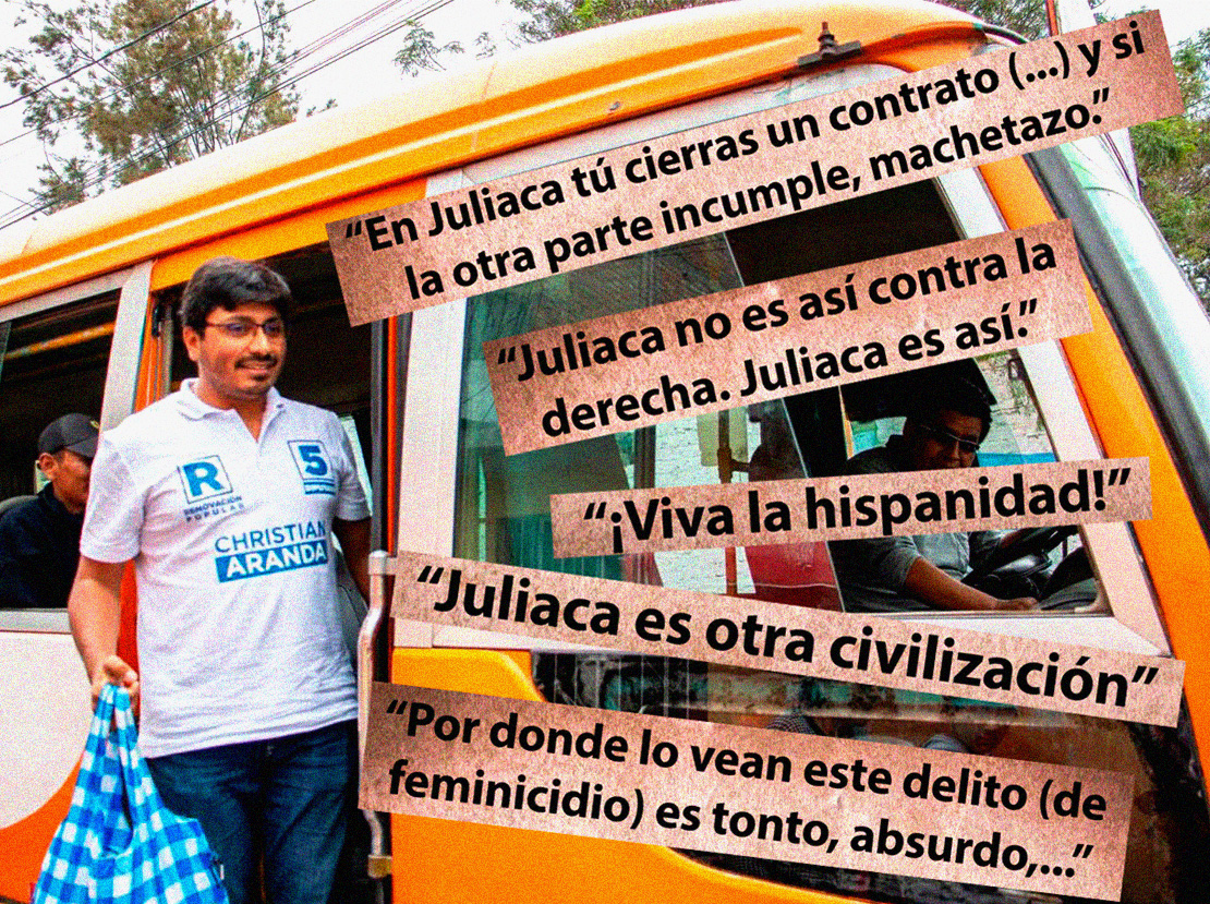El diputado hispanista Christian Aranda y sus comentarios racistas contra Puno